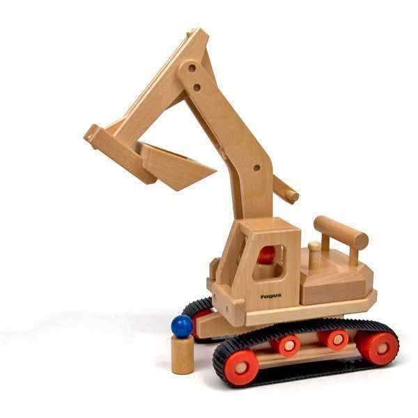 Fagus,Wooden Excavator,CouCou,Toy