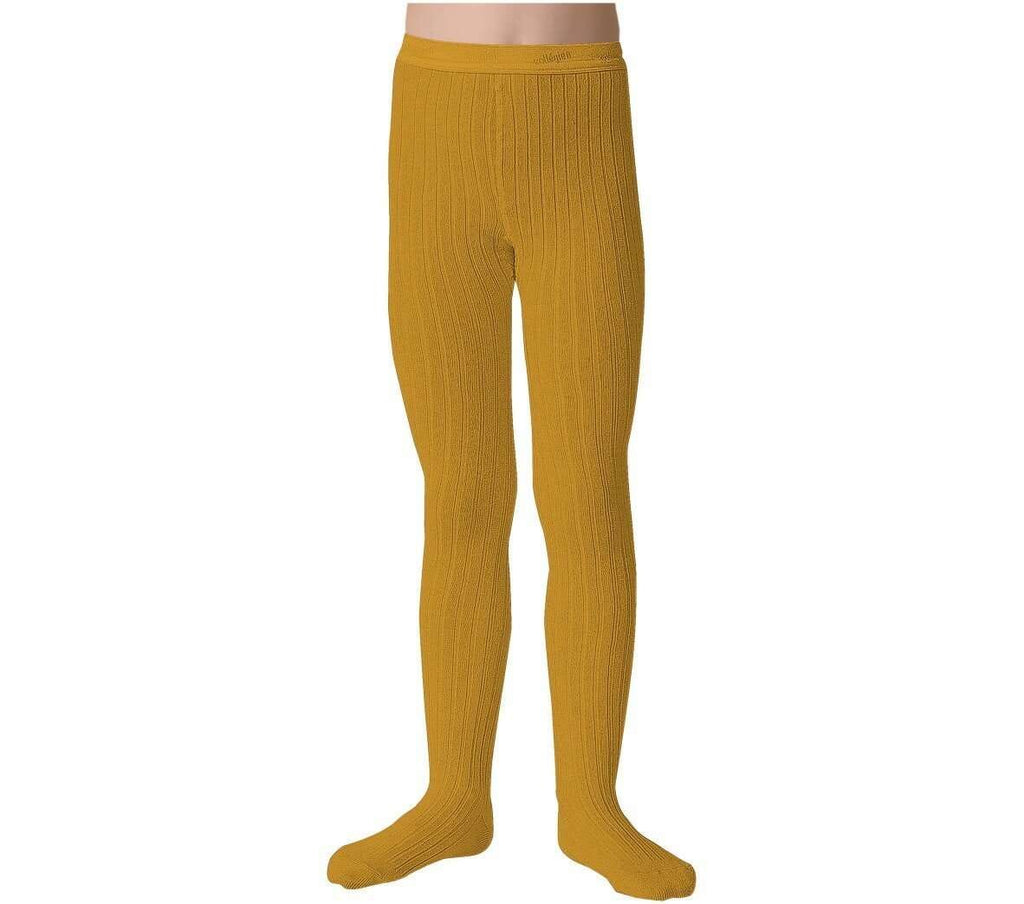Collegien,Louise Ribbed Tights, Curcuma,CouCou,Girl Shoes, Socks & Tights